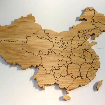 环创中国地图（含灯）